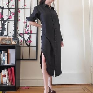 Black Dress Shirt Dress
